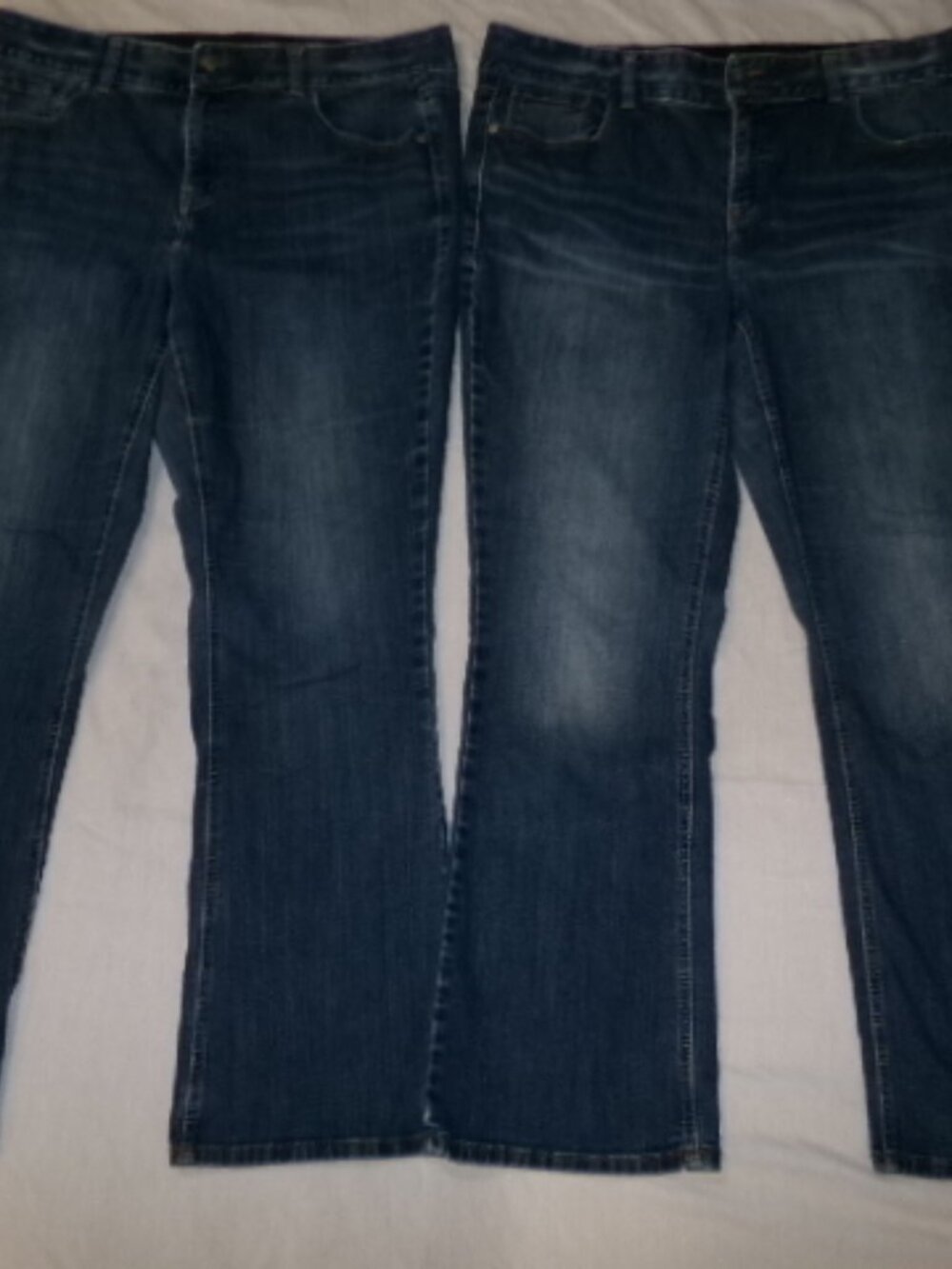 Lot of 2 Lane Bryant Boot Cut Jeans Womens Plus sz 18 R Tighter Tummy Technology
